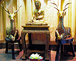 Few of the luxury decor items at the store