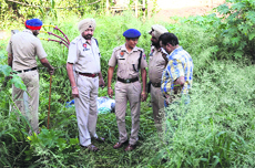 Abhinavs body lies in a vacant plot at Feroze Gandhi Market in Ludhiana on Saturday