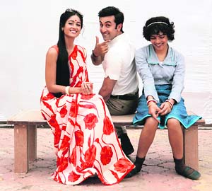 Ranbir Kapoor and Priyanka Chopra in Barfi