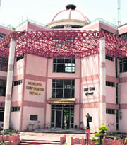 The Patiala Municipal Corporation building. 