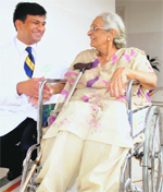Kanwal Bakshi with Dr Priyadarshi Ranjan in Mohali. a tribune photograph 