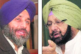 Sukhbir Badal and Capt Amarinder