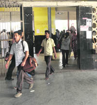 No security equipment in place at the entrance of the Ludhiana railway station.