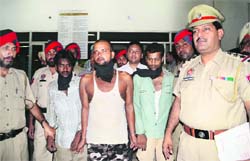 The inmates who had escaped from the Central Jail in police custody in Ludhiana.