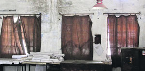The office of the District Town Planner in a dilapidated condition in Jalandhar. 