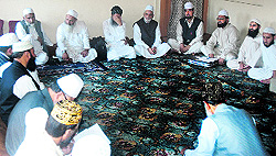 eligious heads at a meeting in Srinagar on Saturday