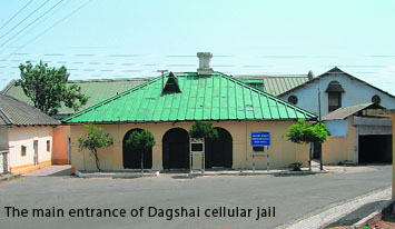 The main entrance of Dagshai cellular jail