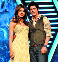 Priyanka Chopra with Shah Rukh Khan 