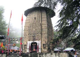 The ancient Shiva temple at Bharmour