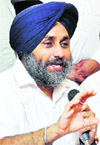 Deputy Chief Minister Sukhbir Badal