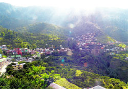 A view of Bharmour town. Photo by writer