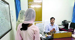 Two minor sisters narrate their suffering to CJM Harish Gupta in Sirsa on Wednesday
