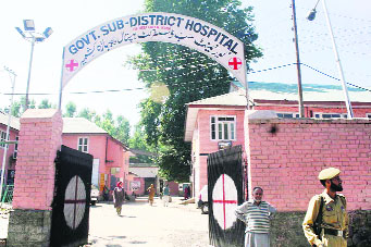 A government sub-district hospital at Bijbehara in Anantnag district.