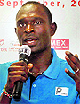 David Rudisha in New Delhi on Friday