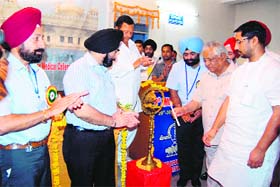 Minister for Medical Education and Research Chunni Lal Bhagat and others during the inauguration of the annual conference at Government Medical College in Amritsar on Saturday.