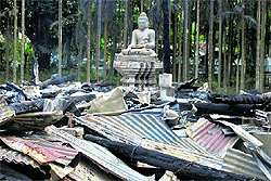 A religious structure in ruins in Coxs Bazar on Sunday