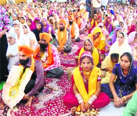 The Mata Kaulan Bhalai Kender organises a mass marriage in Amritsar on Tuesday.