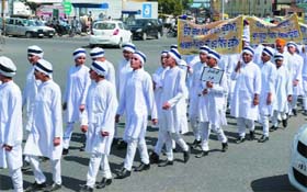A rally was taken out in the city on Tuesday to create awareness about social ills like drug addiction and female foeticide by the students of the Akal Academy. Nearly 400 students of the institute took part in the rally. 