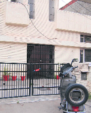 The house in Sector 8, Panchkula, where the incident took place.