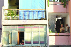 The victims house.