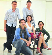Members of the French company Le Theatre de Romette