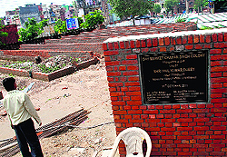 The site of the day market project at Mauli Jagran in Chandigarh