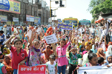 Contract workers at the thermal plant blocked the bus stand on Thursday demanding regularisation of their jobs.