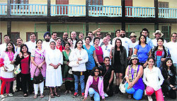 Former students of Convent of Jesus and Mary School, Hampton Court, with the school staff in Mussoorie