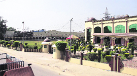 A marriage palace on the Jalandhar-Amritsar highway, which has developed a sprawling lawn instead of leaving space for parking.