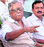 Lok Sabha member and CPI leader Gurudas Dasgupta in Ludhiana