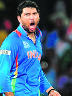 Yuvraj Singh is back with a bang.  File photo
