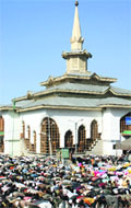 A view of Sheikh-ud-din Noorani Wali shrine in Budgam district. A Tribune file photo 