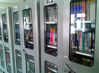 Books kept in a library at Guru Nanak Khalsa College in Ludhiana on Friday