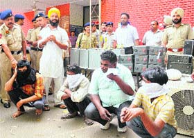 The accused in police custody in Chandigarh on Sunday