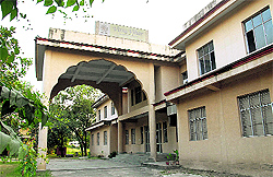 The Virsa Vihar wears a deserted look on Sunday evening