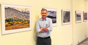 Sanjay Kaushal with his pictures