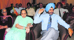 Maj Gen BS Sachar at the annual meet of the Punjab Regiment Officers Association in Chandigarh on Sunday.