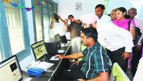 Deputy Commissioner J Ganesan launches Digital Equaliser programme in Sirsa.