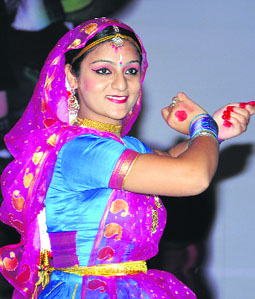 Students give performances at the PTU Zonal Youth Festival, which kick-started at the CT Group of Institutes in Jalandhar on Monday.