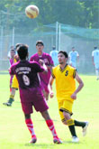 Players in action during the Inter-Collegiate Hockey Championship at University of Jammu on Thursday. tribune photo: inderjeet singh