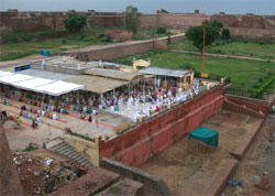 An inside view of the Bathinda Fort. Garbage littered here is causing concern. A Tribune photograph