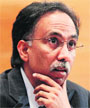 Infosys CEO S.D. Shibulal announcing the companys second quarter results in Bangalore on Friday