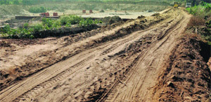 A view of the biogas project at the PAU in Ludhiana. 