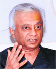TKA Nair, adviser to Prime Minister Manmohan Singh, addresses the media in Jalandhar. A Tribune photo