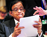 G24 chair and India's Finance Minister P. Chidambaram at the IMF-World Bank meet in Tokyo on Saturday