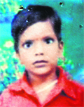 Pawan who was rescued by the police. 