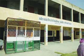 The statue of late Congress leader Sardar Darshan Singh Kaypee too needs protection from drug addicts at the Shaheed Sardar Darshan Singh Kaypee Memorial School in Abadpura
