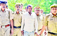 One of the Dabra gang rape accused in police custody.