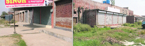A number of illegal shops have come up in Transport Nagar, Ludhiana.