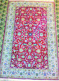 A kashmiri carpet